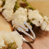 Moonstone Platinum-Plated Ring