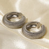 Scale Stainless Steel Cuff Earrings