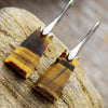 Handmade Geometrical Shape Natural Stone Dangle Earrings