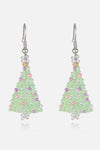 Beaded Christmas Tree Earrings