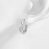 925 Sterling Silver Huggie Earrings