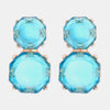 Geometrical Shape Zinc Alloy Frame Dangle Earrings