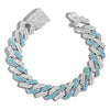 Blue & White Cuban Bracelet