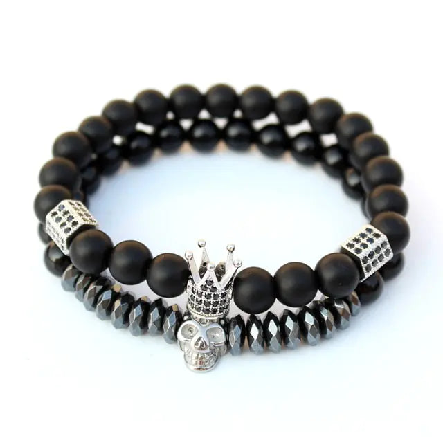 Matte Oxyn Stone Beads Bracelet