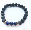 Lava Rock Stone Beads Bracelet Charm