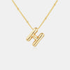 Gold-Plated Bubble Initial Necklace