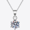 1 Carat Moissanite 925 Sterling Silver Necklace