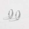 925 Sterling Silver Huggie Earrings