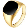 Solid Polished Stainless Steel Men Ring Band Biker Men Signet Ring Finger Jewelry famous designer black rings for men